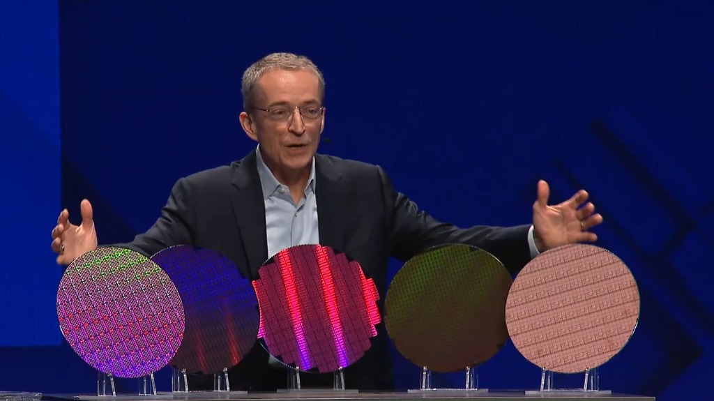 Silicon wafers showcasing the advanced semiconductor manufacturing process